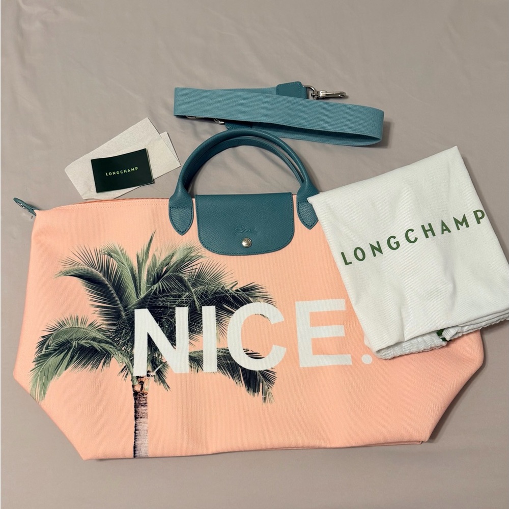 Longchamp Travel Tote Bag Exclusive : Nice France “Le Negresco”